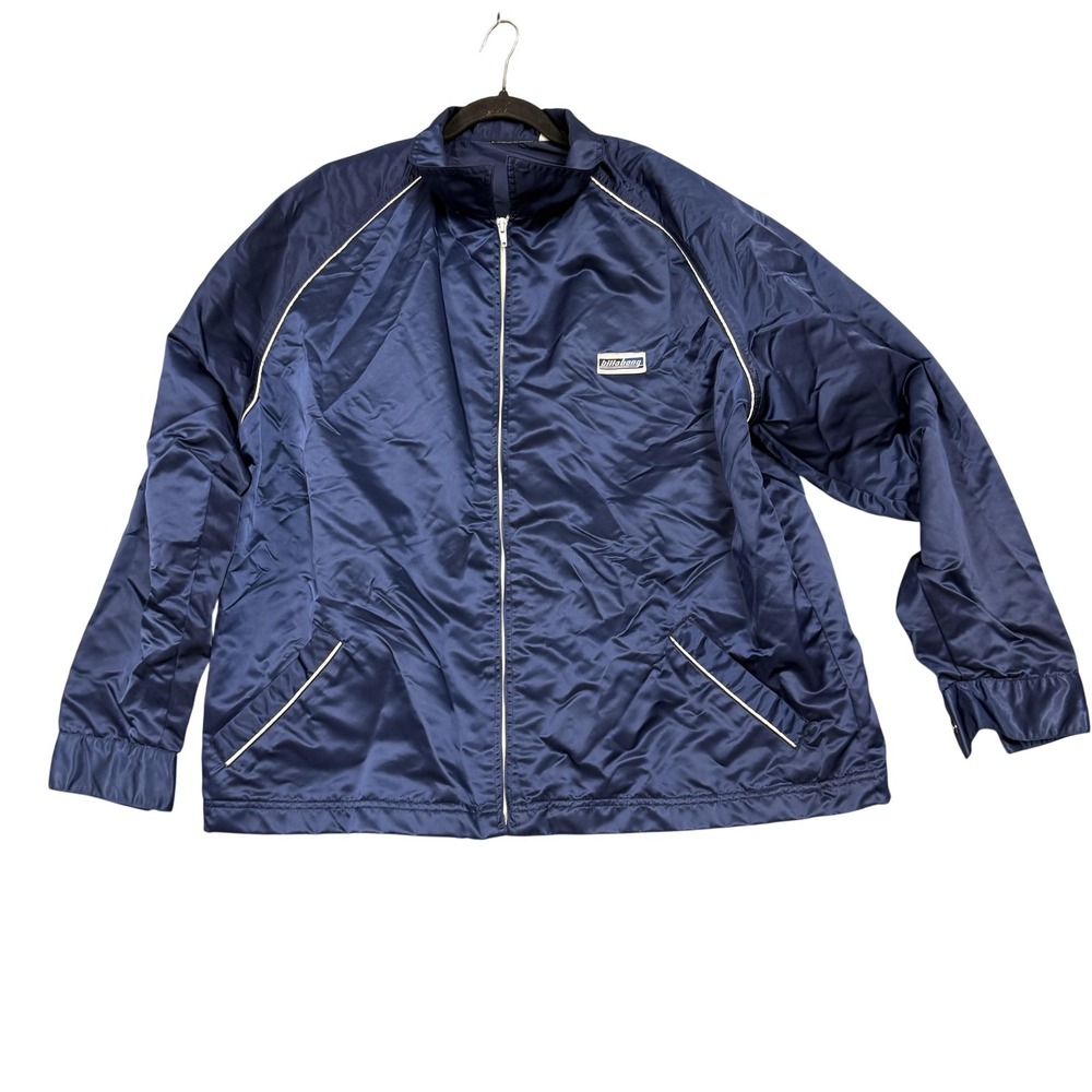 Vintage Billabong Jacket Mens XL Blue‎ Windbreaker Lightning Buckle 7802LB
